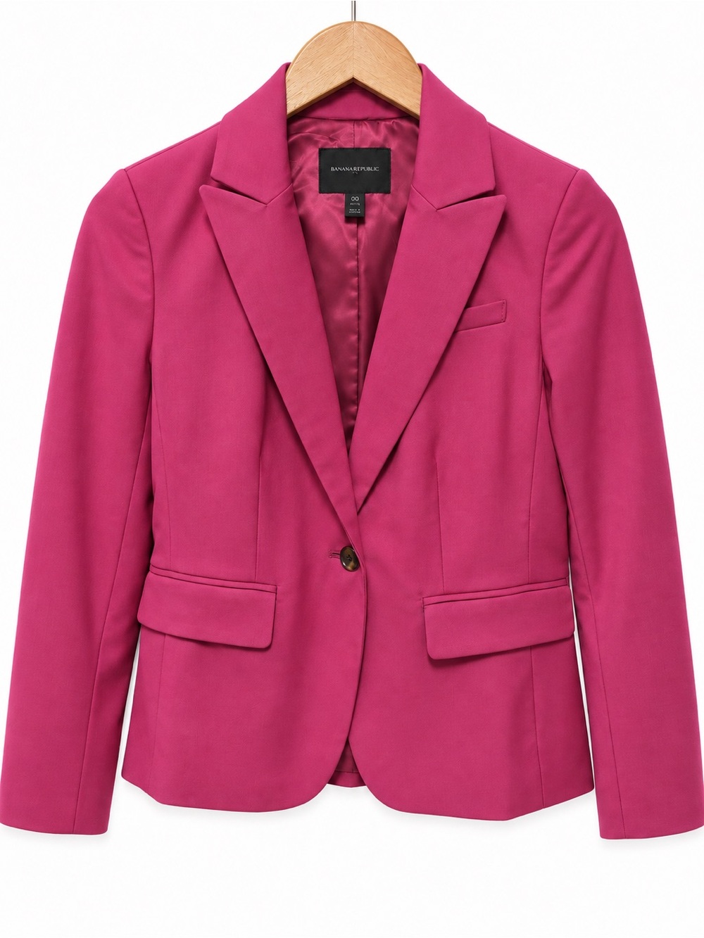 Banana Republic Pink Tailored Blazer 00P Petite NWT